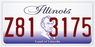 IL license plate Z813175