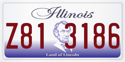 IL license plate Z813186