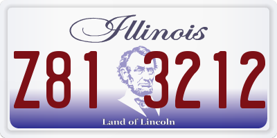 IL license plate Z813212