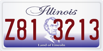 IL license plate Z813213