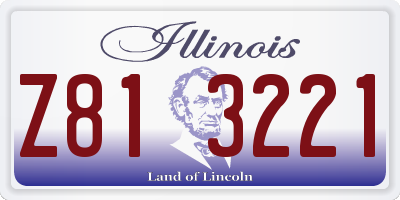 IL license plate Z813221