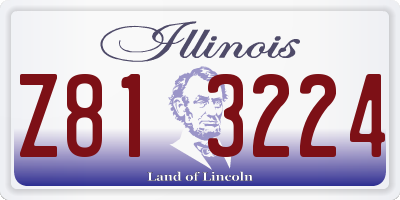 IL license plate Z813224
