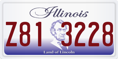 IL license plate Z813228
