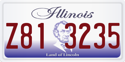 IL license plate Z813235