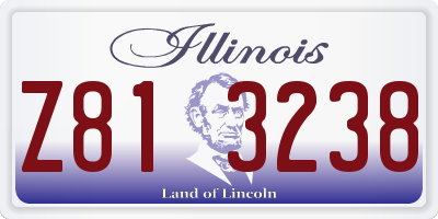 IL license plate Z813238