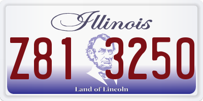 IL license plate Z813250