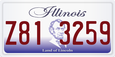 IL license plate Z813259