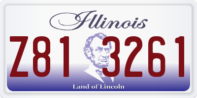 IL license plate Z813261