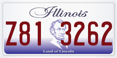 IL license plate Z813262