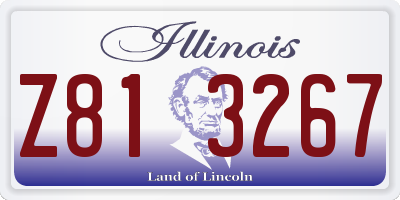 IL license plate Z813267