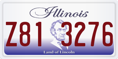 IL license plate Z813276