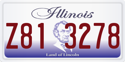 IL license plate Z813278