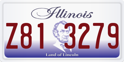 IL license plate Z813279
