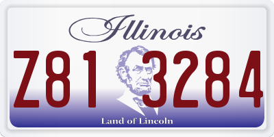 IL license plate Z813284