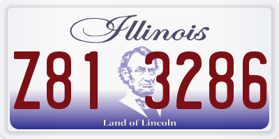 IL license plate Z813286