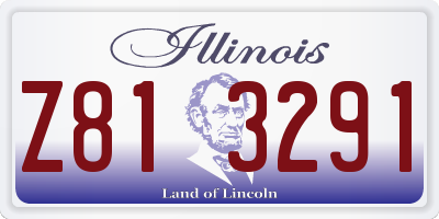 IL license plate Z813291