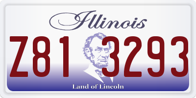 IL license plate Z813293