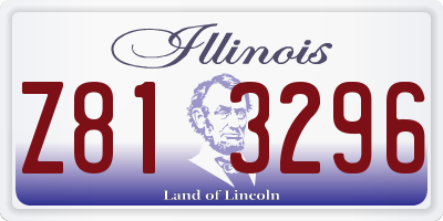 IL license plate Z813296