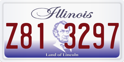 IL license plate Z813297