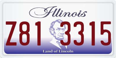 IL license plate Z813315