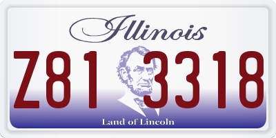 IL license plate Z813318