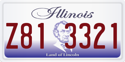 IL license plate Z813321