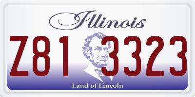IL license plate Z813323