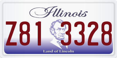 IL license plate Z813328