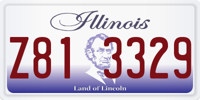 IL license plate Z813329