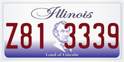 IL license plate Z813339