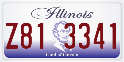 IL license plate Z813341
