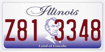 IL license plate Z813348
