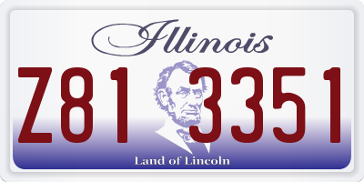 IL license plate Z813351