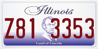 IL license plate Z813353
