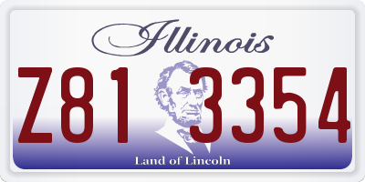 IL license plate Z813354