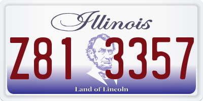 IL license plate Z813357