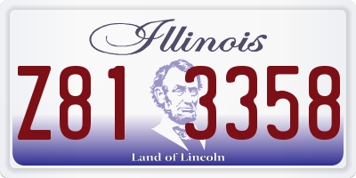 IL license plate Z813358