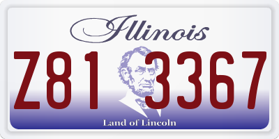 IL license plate Z813367