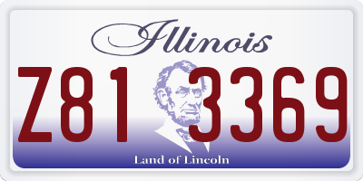 IL license plate Z813369