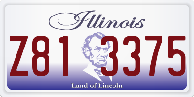 IL license plate Z813375