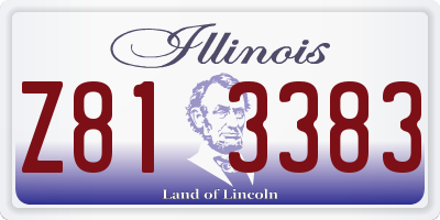 IL license plate Z813383