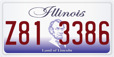 IL license plate Z813386