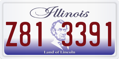 IL license plate Z813391