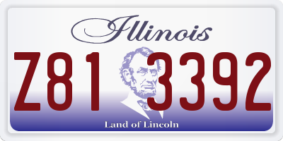 IL license plate Z813392