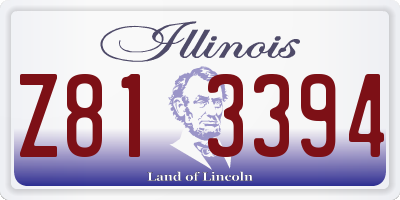 IL license plate Z813394