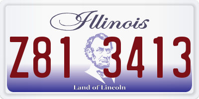 IL license plate Z813413
