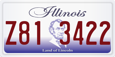 IL license plate Z813422