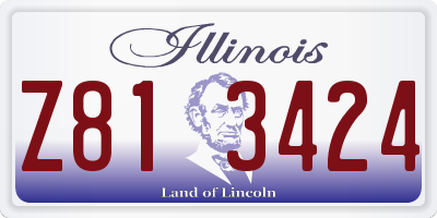 IL license plate Z813424