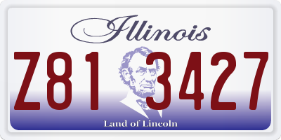 IL license plate Z813427