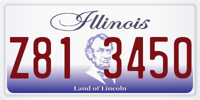 IL license plate Z813450